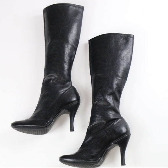 SOLD Gianni Bini Black High Heel Boots - Picture 3 of 8
